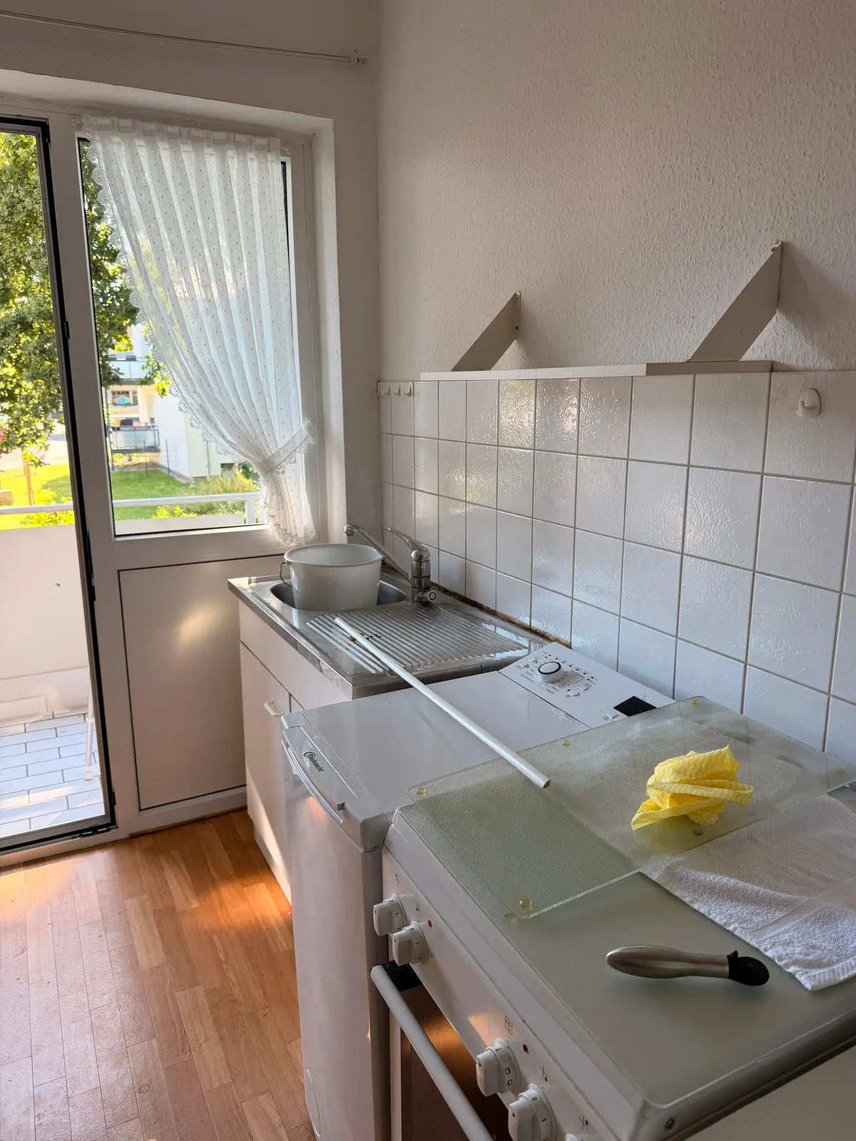 Eingerichtete Küche vor der Räumung